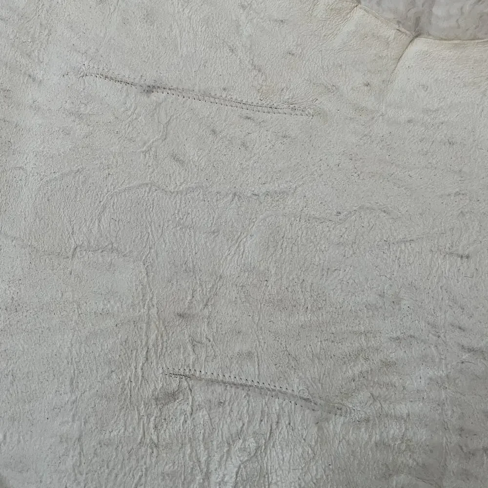 Unbranded Off White Sheepskin Small Area Rug 26'' x 12''